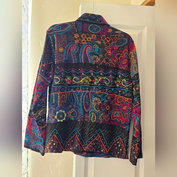 Colorful Patterned Women's Jacket - Picture 1 of 2